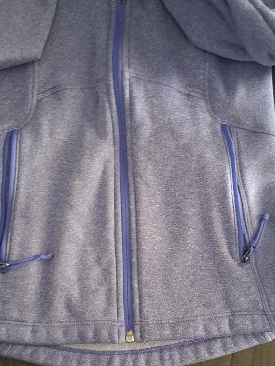 The North Face Lavender Zip Fleece Jacket - Picture 6 of 7